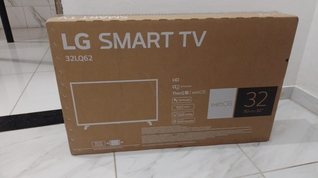 Smart TV LED 32 HD LG 32LQ621CBSB o que vem na caixa