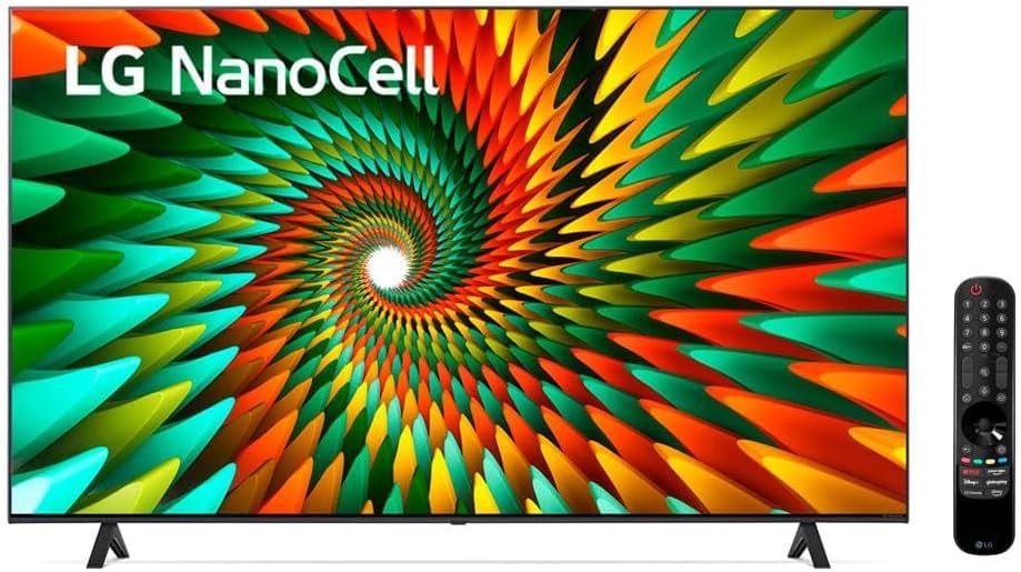 Smart TV 50 4K LG NanoCell 50NANO77SRA - TV gamer - melhpres tvs gamers