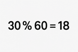 Quanto é 30 Porcento de 60? Veja Como Calcular e Exemplos