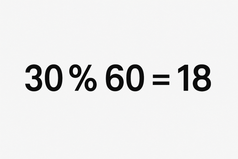 Quanto é 30 Porcento de 60? Veja Como Calcular e Exemplos