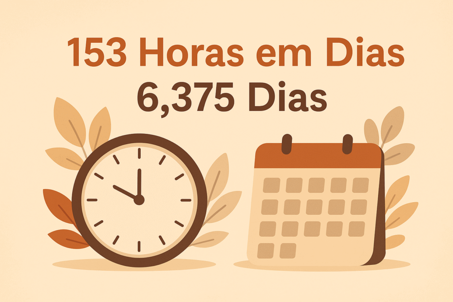 153 horas em dias