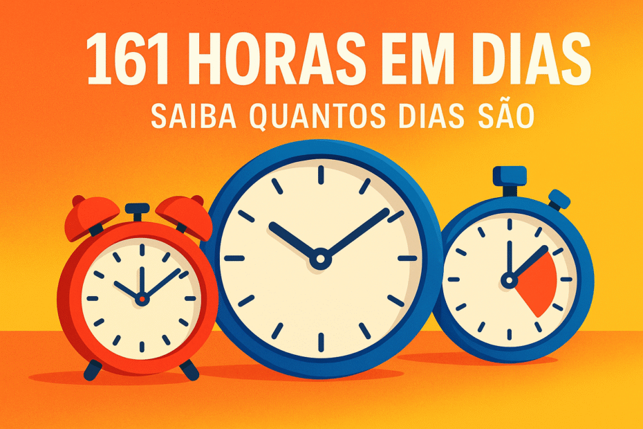 161 horas em dias