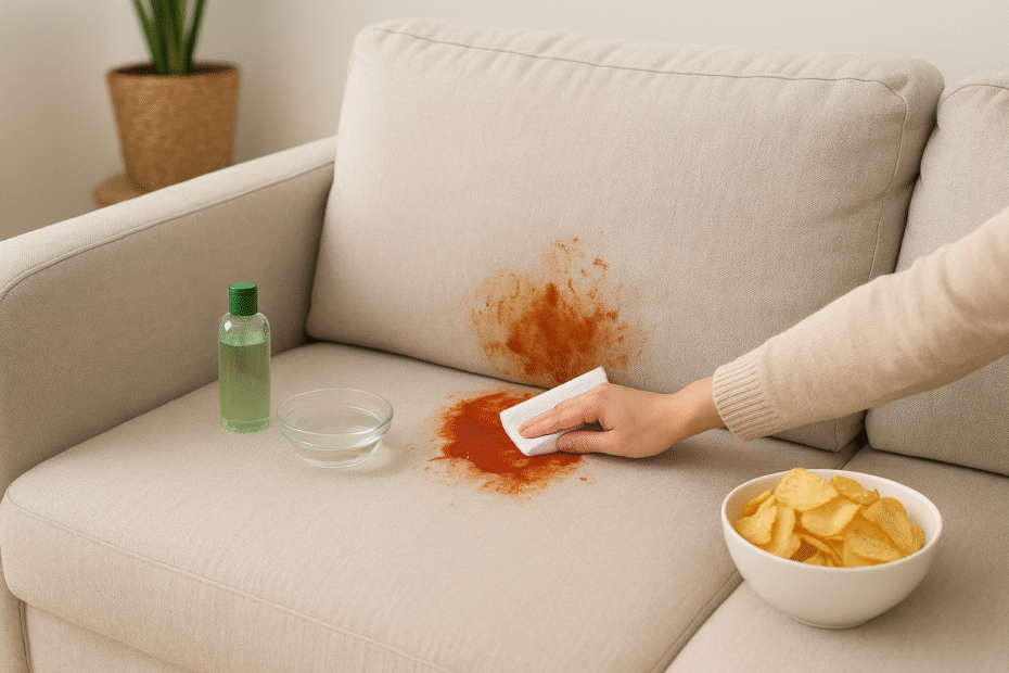 Derrubei ketichute no Sofa Como que Limpo