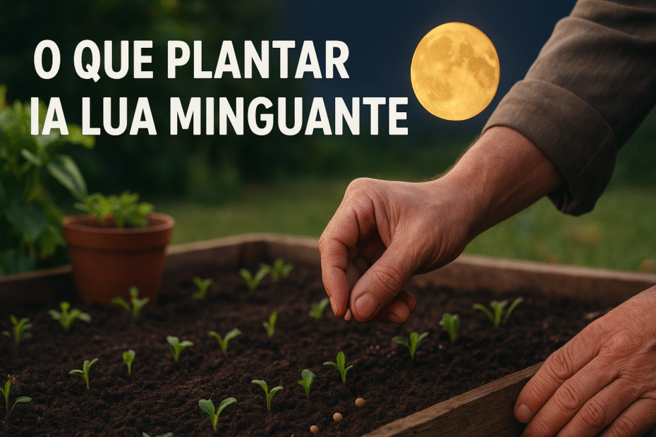 o que plantar na lua minguante