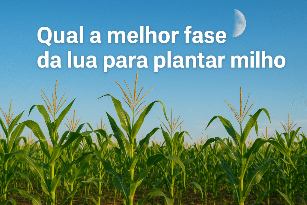 qual a melhor fase da lua para plantar milho