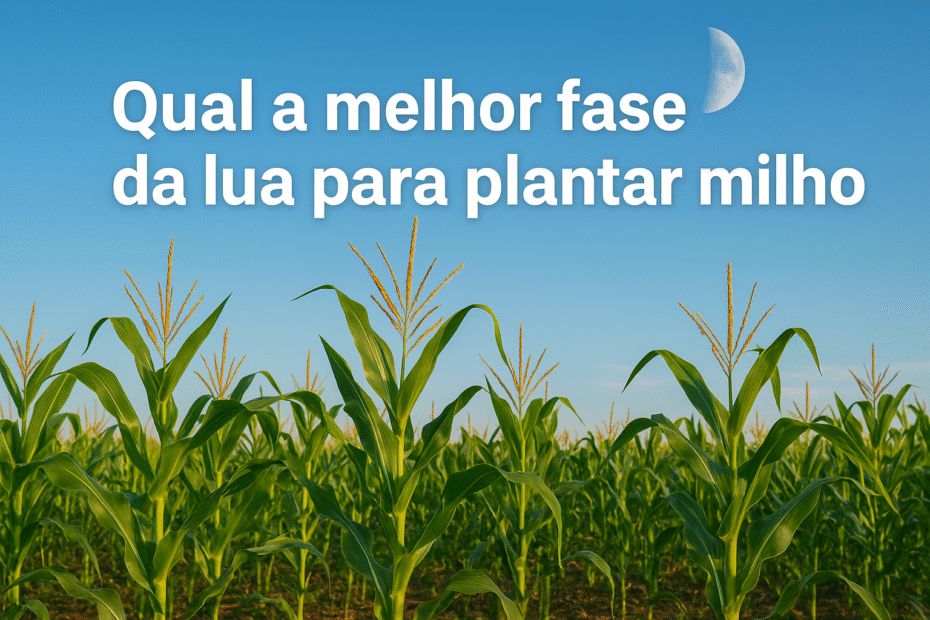 qual a melhor fase da lua para plantar milho