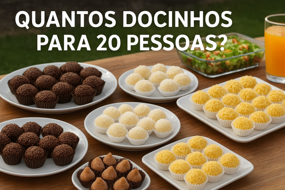 quantos docinhos para 20 pessoas