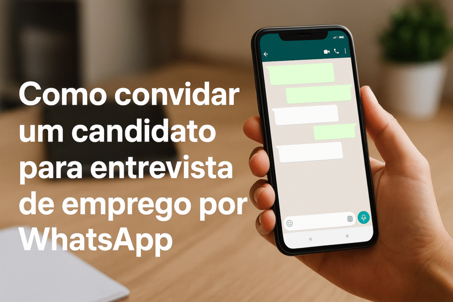 Como Convidar um Candidato para Entrevista de Emprego por WhatsApp