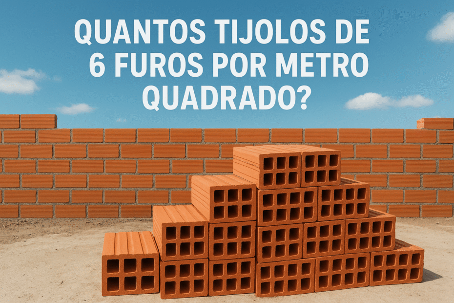 Quantos Tijolos de 6 Furos Vai por Metro Quadrado