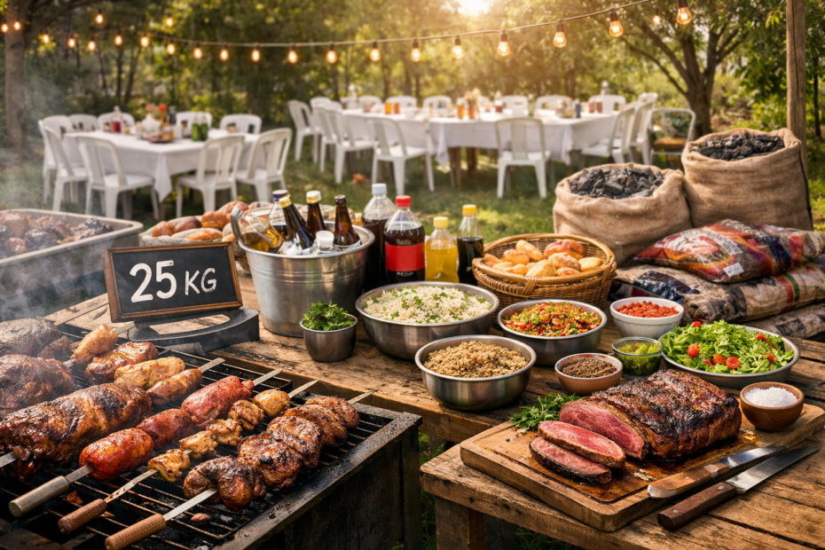 Churrasco para 50 pessoas