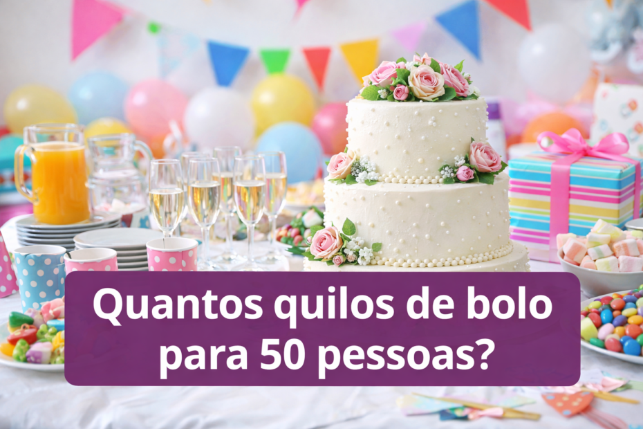 Quantos Quilos de Bolo para 50 Pessoas Convidadas