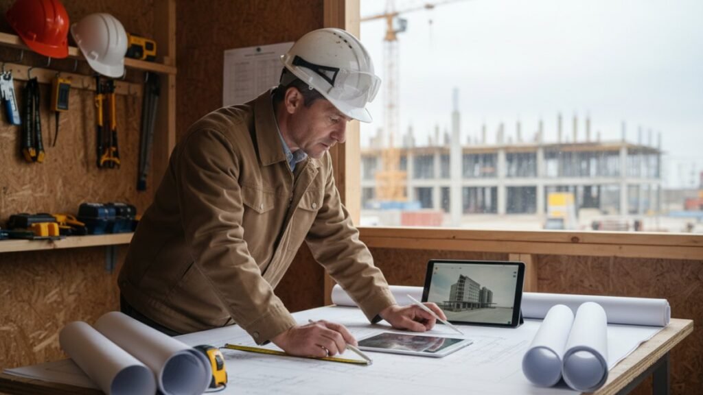 Profissional no trabalho ilustrando quanto ganha um arquiteto