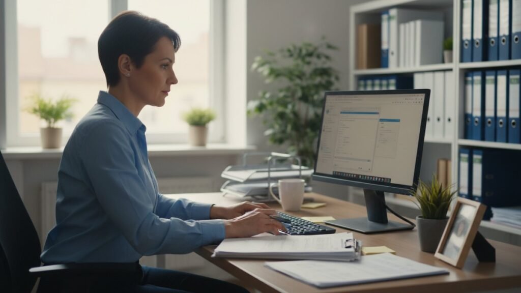 Profissional no trabalho ilustrando quanto ganha um assistente social