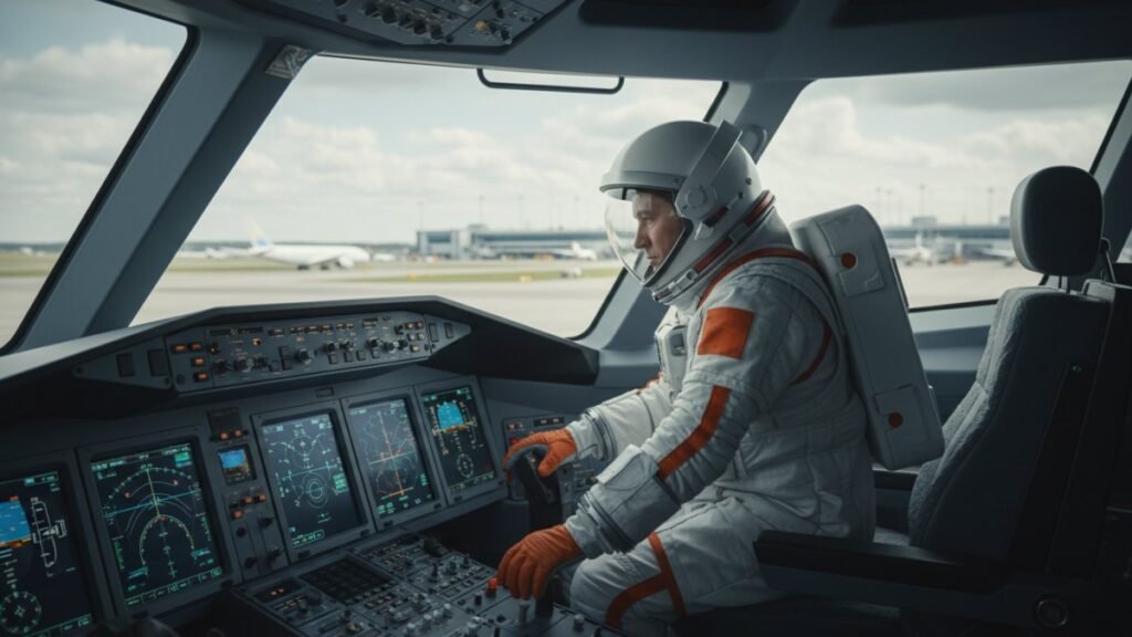 Profissional no trabalho ilustrando quanto ganha um astronauta